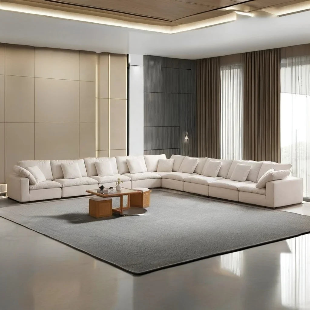 Cloud Couch Sectional Sofa – Modular L-Shape with Removable Covers