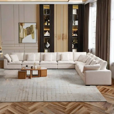 Cloud Couch Sectional Sofa – Modular L-Shape with Removable Covers