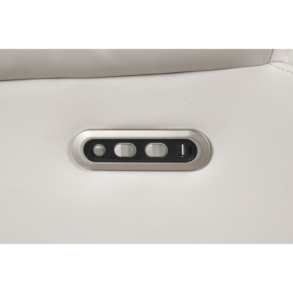 Lacrosse - Power Reclining Sectional Sofa & Bluetooth Speakers, LED Lights, Console Storage, Cup Holders And USB Charging - Beige