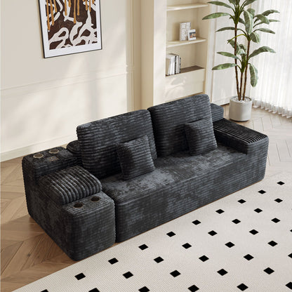 The Grand 150" Modular Sectional with Ottomans