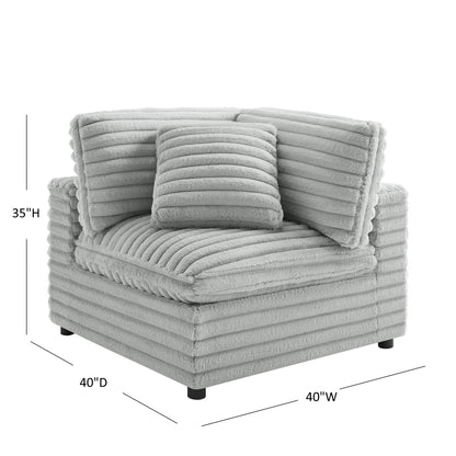 Jenny - Corner Accent Chair - Gray