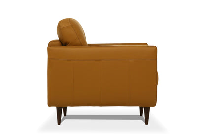 Radwan Camel Leather Sofa