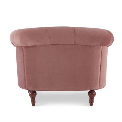 La Rosa - Victorian Tufted Upholstered Accent Chair