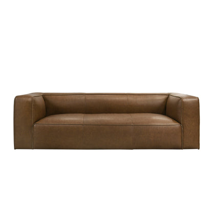 Colton Saddle Tan Two-Tone Leather Sofa