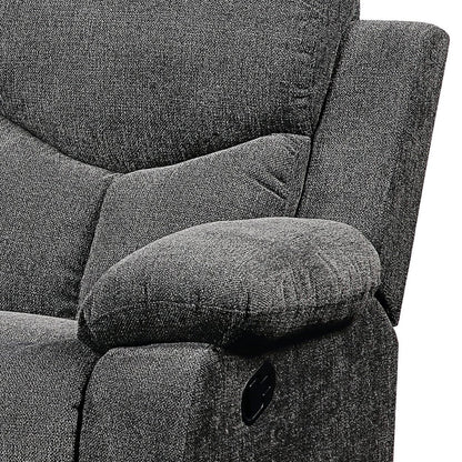 Kalen Chenille Sofa With Drop Down Table - Gray