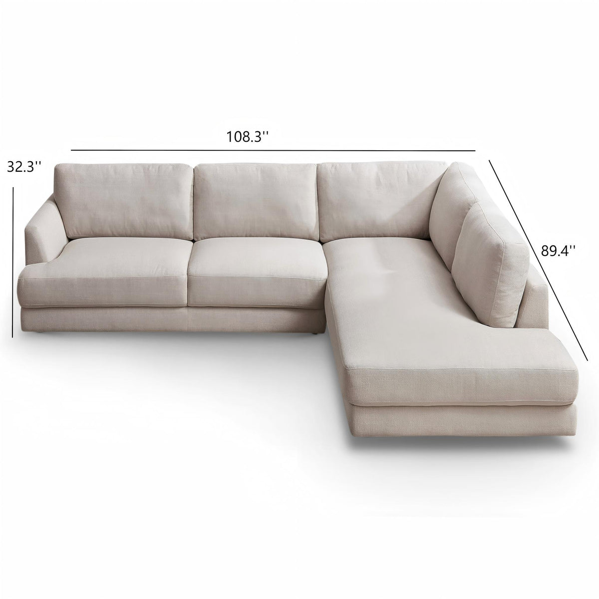 Glander Right-Facing 4-Seat Sectional Sofa