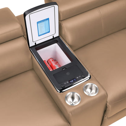 Nova - Sectional With Bluetooth Speaker, LED And Lifting Wine Cabinet