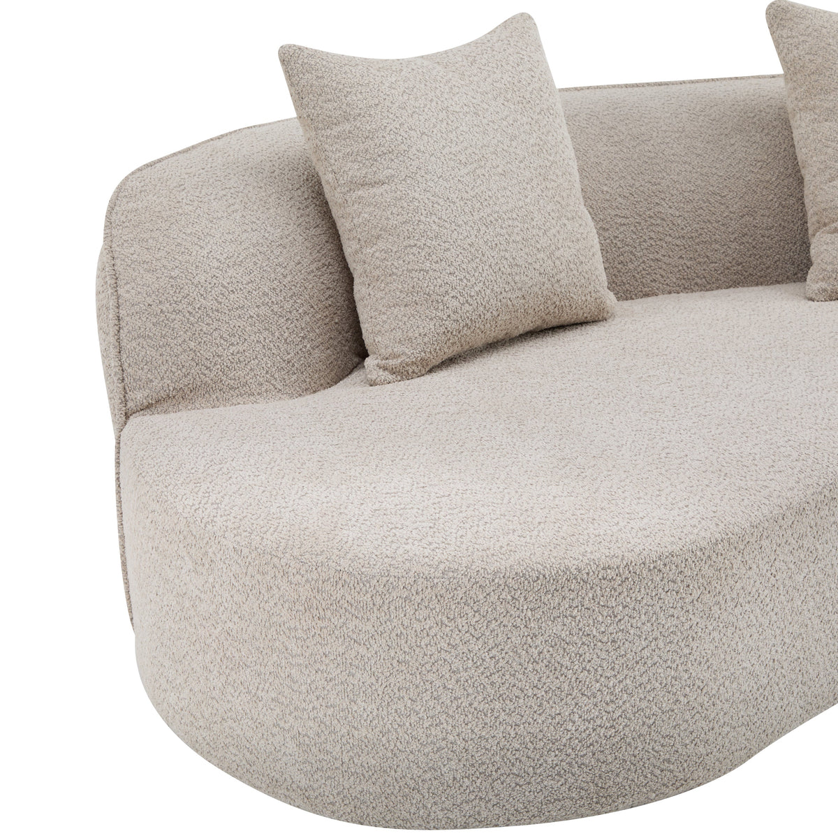 The Almond Curved Sectional Sofa – 126"