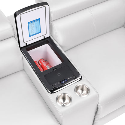 Nova - Sectional With Bluetooth Speaker, LED And Lifting Wine Cabinet