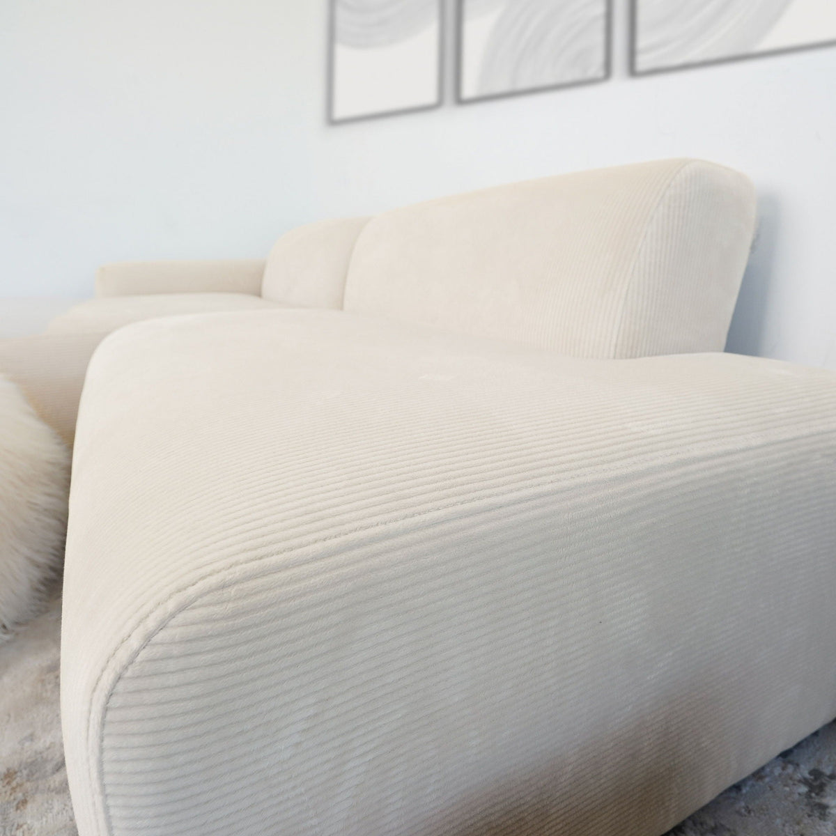 Mar Luxe Microfiber Sectional Sofa