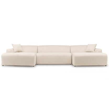 Mar Luxe Microfiber Sectional Sofa