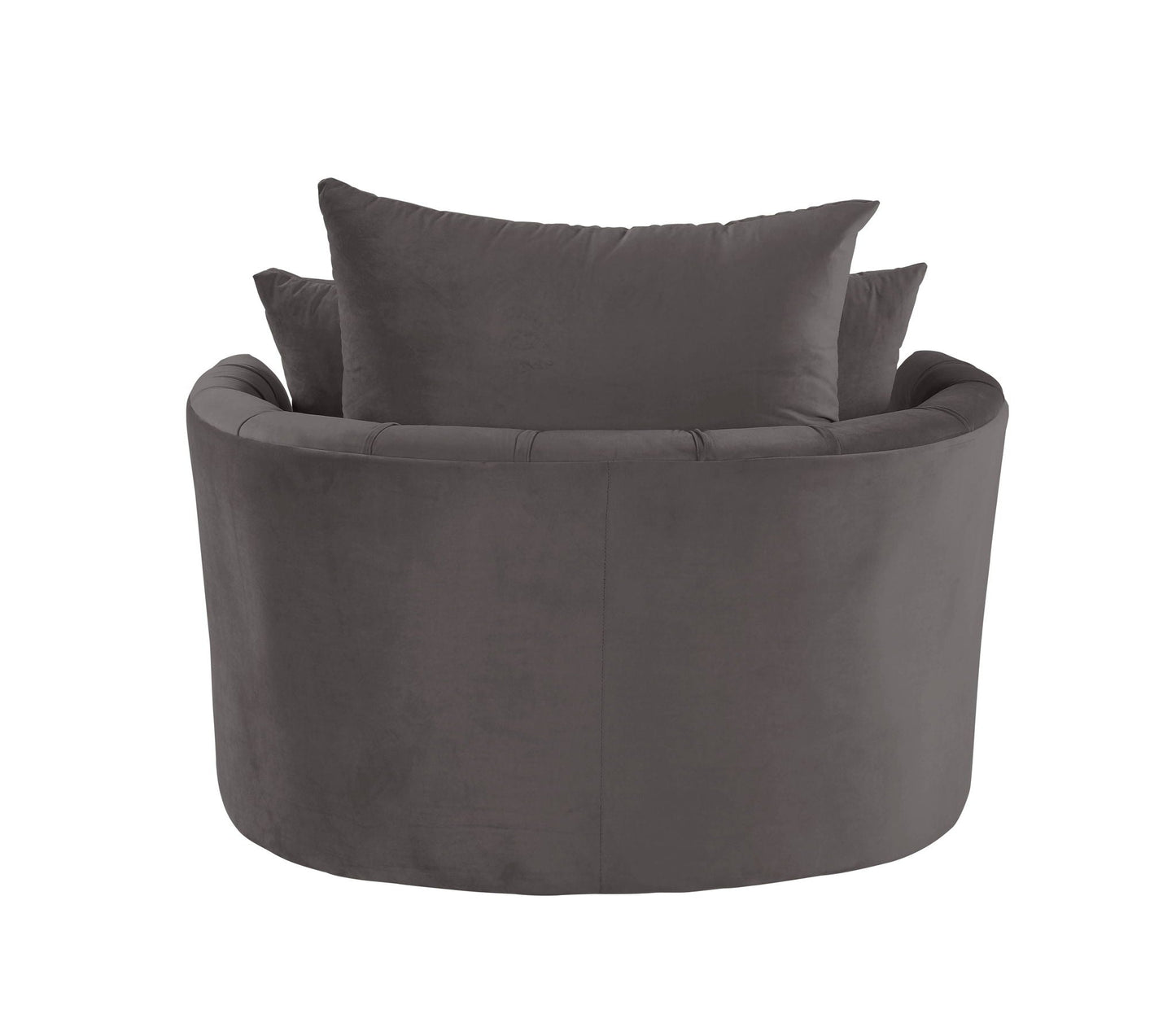 Zunyas Velvet Accent Chair With Swivel