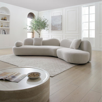 Modern Curved Modular 5 Seater Sofa