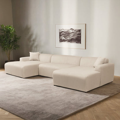 Mar Luxe Microfiber Sectional Sofa