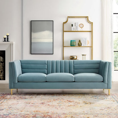 Ingenuity Channel Tufted Performance Velvet Sofa by Modway