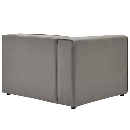 Mingle 2-Piece Vegan Leather Sectional Sofa Loveseat by Modway