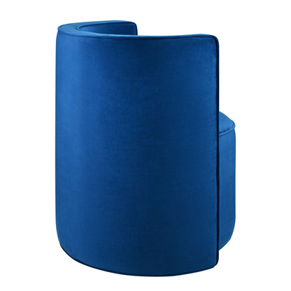 Della Performance Velvet Fabric Swivel Chair by Modway