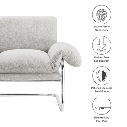 Ansel Boucle Fabric Accent Chair by Modway
