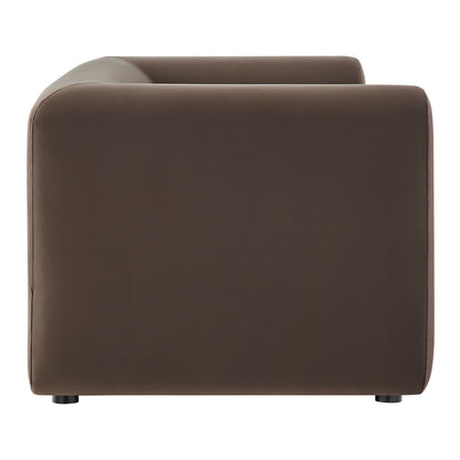 Leif 89" Performance Velvet Upholstered Sofa by Modway