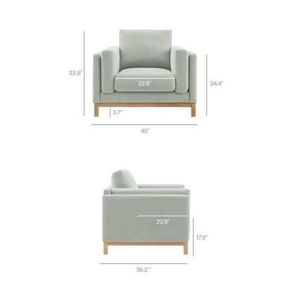 Roscoe Fabric Armchair by Modway