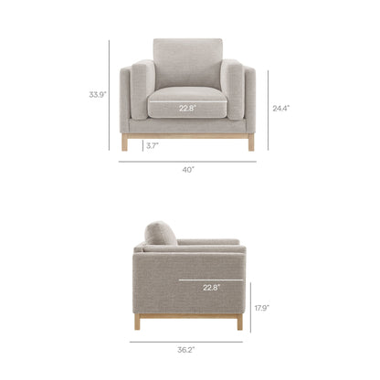 Roscoe Fabric Armchair by Modway