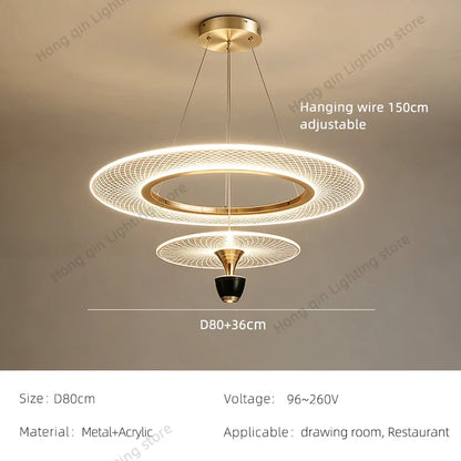 Modern Villa Pendant Chandelier – Designer LED Light for Living & Dining Room