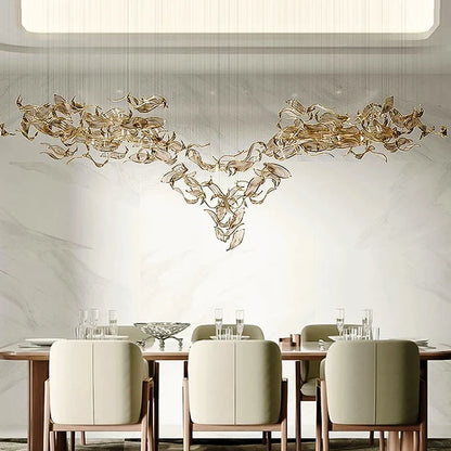 Luxury Crystal Pendant Chandelier – LED Ceiling Light for Living Room, Dining & Kitchen Island