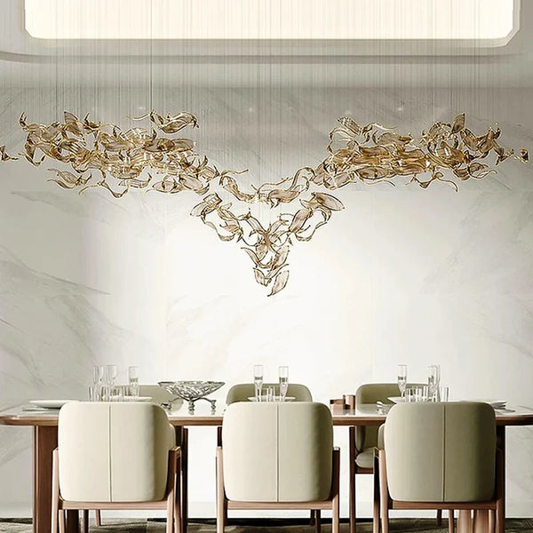 Luxury Crystal Pendant Chandelier – LED Ceiling Light for Living Room, Dining & Kitchen Island