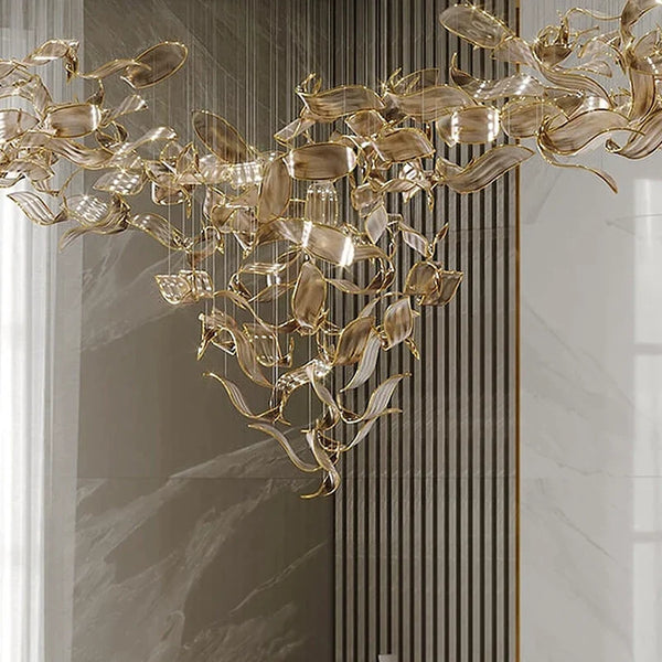 Luxury Crystal Pendant Chandelier – LED Ceiling Light for Living Room, Dining & Kitchen Island