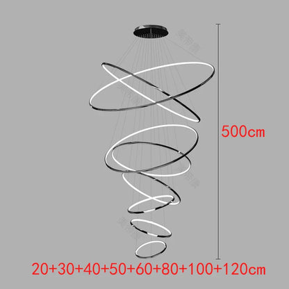 Nordic home decoration, stair chandelier, living room bedroom and dining room Pendant lights, ceiling light, indoor lighting