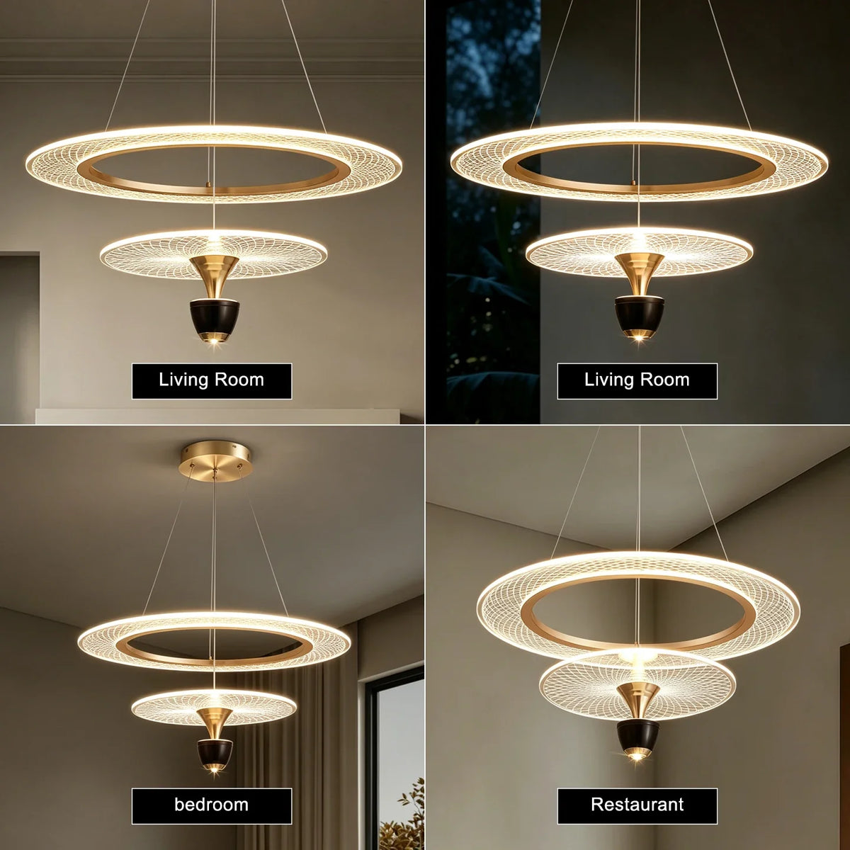 Modern Villa Pendant Chandelier – Designer LED Light for Living & Dining Room