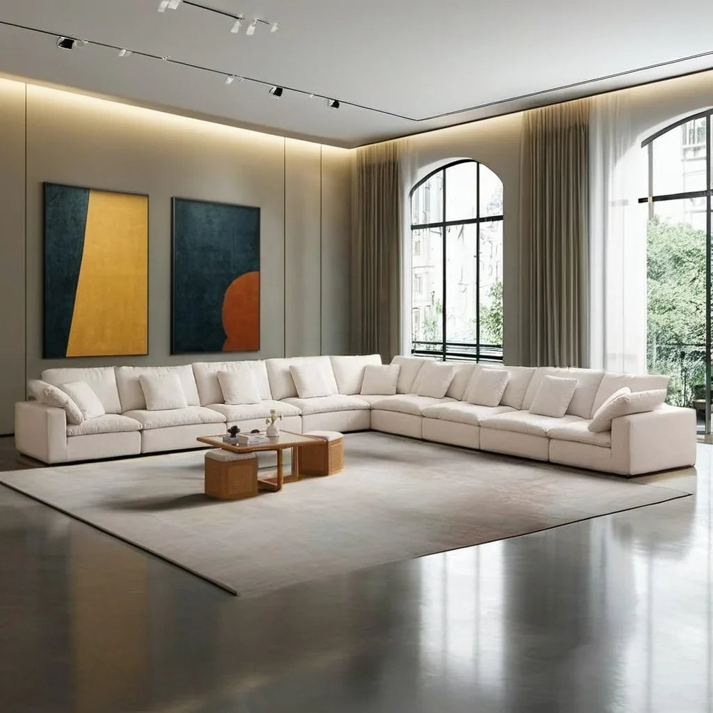 Cloud Couch Sectional Sofa – Modular L-Shape with Removable Covers
