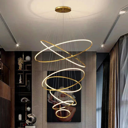 Nordic home decoration, stair chandelier, living room bedroom and dining room Pendant lights, ceiling light, indoor lighting