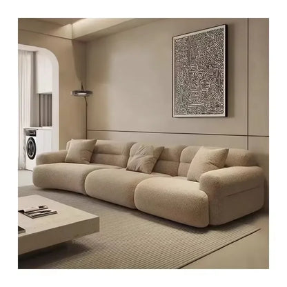 Nordic Velvet Sectional Sofa – Modern Luxury Seating for Large Living Rooms