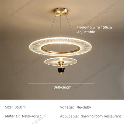Modern Villa Pendant Chandelier – Designer LED Light for Living & Dining Room