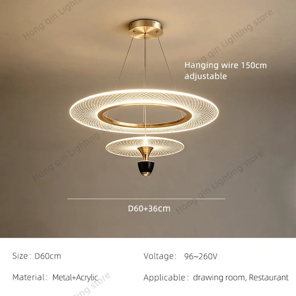 Modern Villa Pendant Chandelier – Designer LED Light for Living & Dining Room