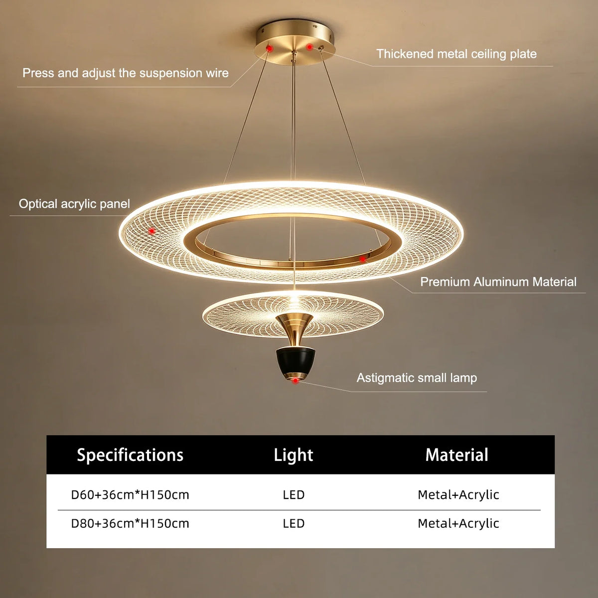 Modern Villa Pendant Chandelier – Designer LED Light for Living & Dining Room