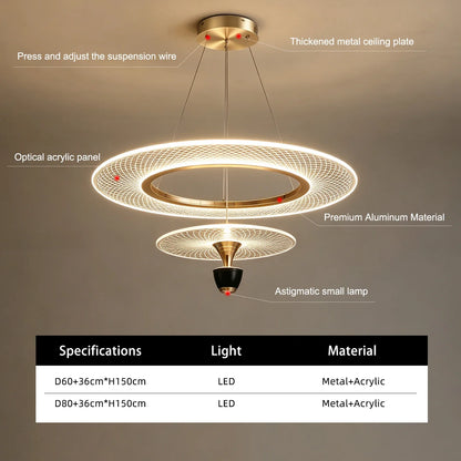 Modern Villa Pendant Chandelier – Designer LED Light for Living & Dining Room