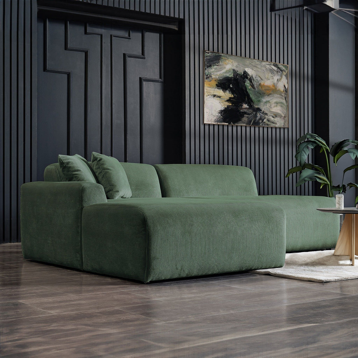 Mar Luxe Microfiber Sectional Sofa