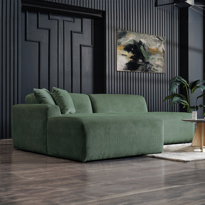 Mar Luxe Microfiber Sectional Sofa