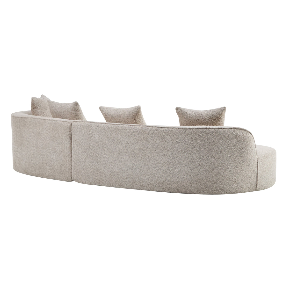 The Almond Curved Sectional Sofa – 126"
