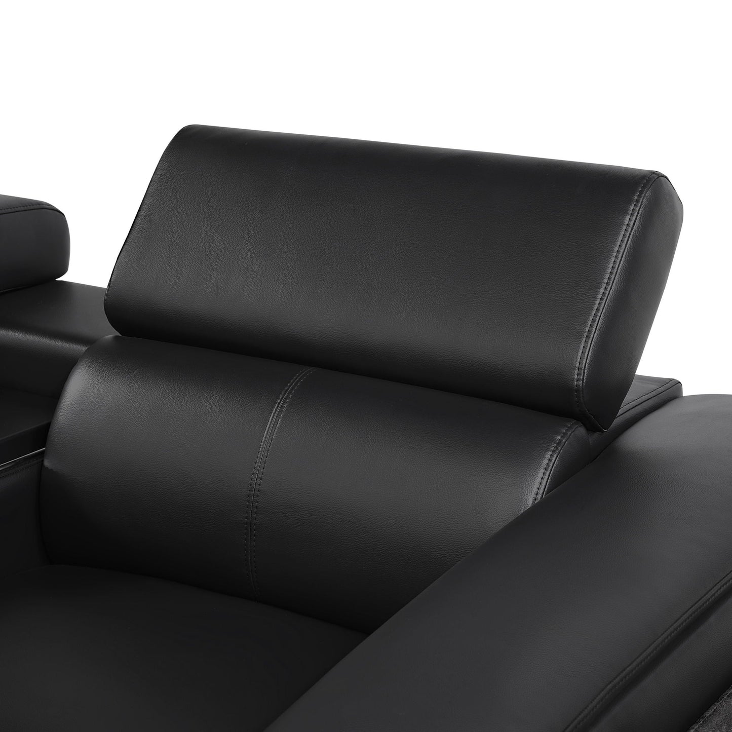 Nova - Sectional With Bluetooth Speaker, LED And Lifting Wine Cabinet