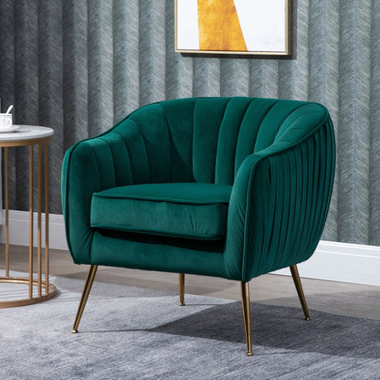 Accent Chair - Luxury Velvet Blue