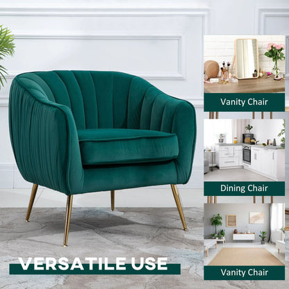 Accent Chair - Luxury Velvet Blue