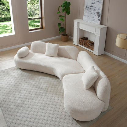 Modern Curved Modular 5 Seater Sofa