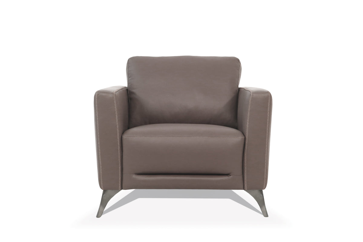 Malaga Leather Accent Chair – Italian-Crafted Luxury Seating