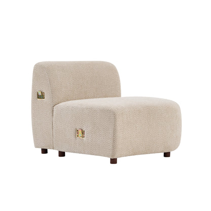 Cozelle 2-Piece Modern Curved Cloud Upholstered Boucle Sofas
