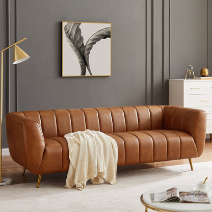 Ava - Sofa - Gold / Tan
