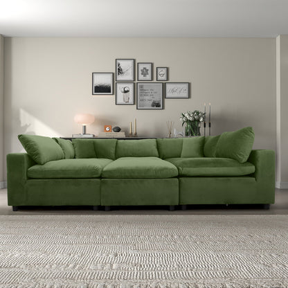 Hayward Olive Sectional Sofa