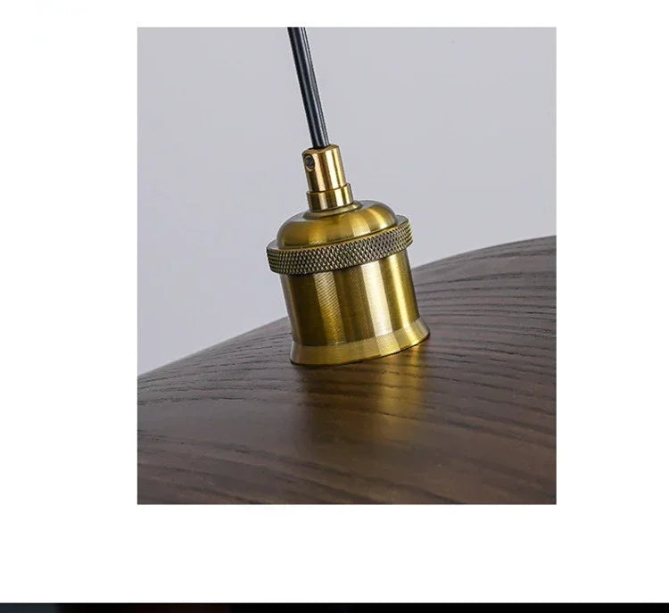 Chandelier - Modern Walnut Pendant